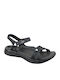 Skechers Heathered River Strap Women's Flat Sandals Sporty In Black Colour 15316-BBK