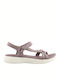 Skechers Heathered River Strap Women's Flat Sandals Sporty in Pink Color