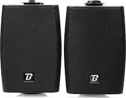 BoomToneDj P50TB Επιτοίχια Ηχεία (Ζεύγος) Μαύρα