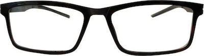 Zippo Men's Reading Glasses +1.00 in Black color 31Z-Β20-BLK100