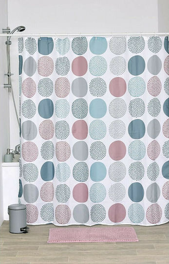 Eurocasa Fabric Shower Curtain 180x200cm Multicolour