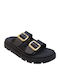 Leather Women's Sandals Black