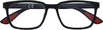 Zippo Men's Reading Glasses +2.00 in Black color 31Z-PR67-200