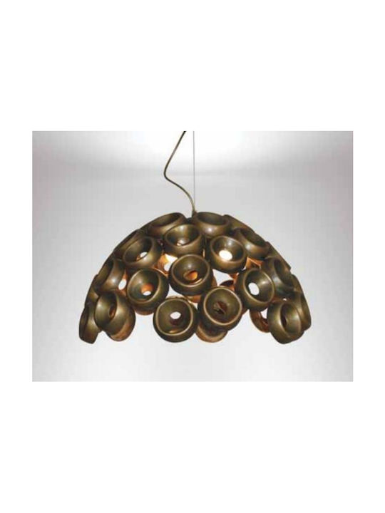 Home Lighting Darina Pendant Light Bronze Bell with Socket E27 36x36x120cm