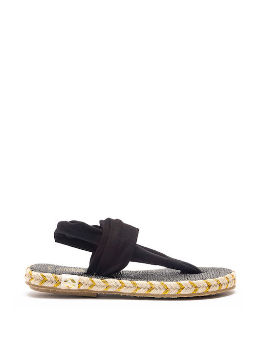 NALHO FLAT SANDALS - Black GANIKA/BLACK