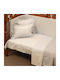 Anna Riska Prestige Față de Pernă pentru Bebeluși din 100% Bumbac Ivory 30x40cm