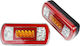 WAS Φως Τρέιλερ LED Αδιάβροχο με Βίδες 12 / 24V 1τμχ