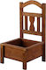 Espiel Desktop Decoration Garden Wooden Chair 16x16x35cm 16cmx16cmx35cm HOM2340