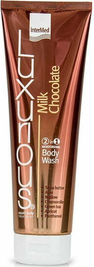 InterMed Luxurious 2 In 1 Moisturizing Body Wash Creamy Bubble Bath & Chocolate Scent 300ml