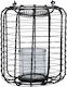 Tabletop Metallic Lantern Black 18.5x18.5x21cm