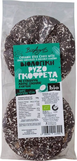 Vio Agros Rice Wafers with flavor Chocolate Gluten Free 100gr