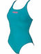 Arena Solid Swim Pro Athletic One-Piece Swimsuit Turquoise