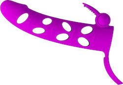 Pretty Love Penis Sleeve with Ball Strap 17cm