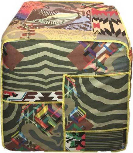 Pouf Hocker Cookie Mehrfarbig 47x47x46cm