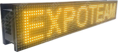 ExpoLedTeam LED Beschriftung Einseitig Wasserdicht 160x32cm Gelb