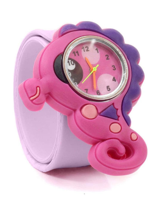 Wacky Watches Wacky Slap 3D Seahorse Ceas pentru copii Roz