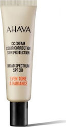 Ahava Even Tone & Radiance CC- Feuchtigkeitsspendend Creme Gesicht Tag mit SPF30 30ml