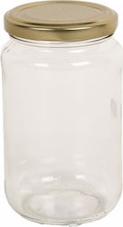 Vase General Use with Lid Glass Transparent 370ml