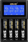 Golisi S4 Charger 4 Batteries Li-ion/Ni-Cd Size AA/AAA/18650/26650