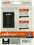 Jupio 2x Battery AHDBT-401 + Compact USB Dual Charger for GoPro