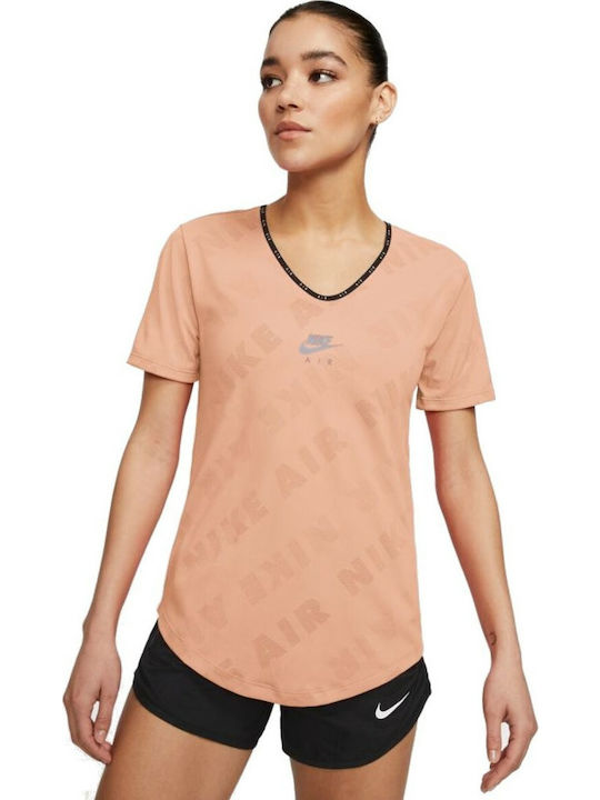 Nike Air Damen Sport T-Shirt Dri-Fit Rosa