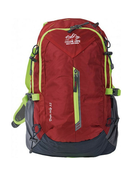 Colorlife Ultra Light 1703 Mountaineering Backpack 35lt Red Κόκκινο