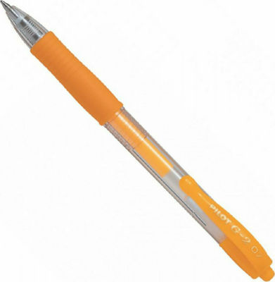 Pilot G-2 Pen Gel 0.7mm with Orange Ink Neon Apricot