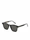Retrosuperfuture Unico Herren Sonnenbrille mit Schwarz Kunststoff Gestell und Schwarz Linse