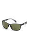 adidas Shine Inline Men's Sunglasses with Gray Plastic Frame and Green Lens SP0014 20N