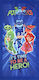 Stamion Kids Beach Towel Blue PJ Masks 140x70cm