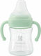 Kikka Boo Glass Bottle Anti-Colic with Silicone Nipple for 3+ months Mint 180ml 1pcs