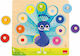 Ξύλινο Παιδικό Puzzle Σφηνώματα Παγώνι 9pcs Goula