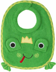 Zoocchini Flippy The Frog Schürze Stoff mit Bügelverschluss und Schlaufe Grün für 6 m+ 1Stück