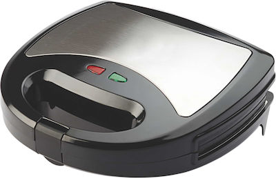 Telemax KJ-302 31-0302 Sandwich Maker cu Plăci Detasabile pentru for 2 Sandwiches Sandvișuri 750W Inox