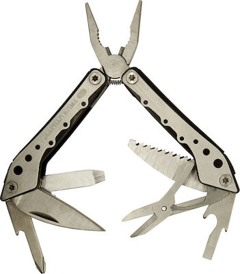 True Utility Minimulti Multi-tool Silver Total Length 7.6pcs with Blade made of Stainless Steel in Sheath