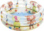 Intex 3-ring Baby Παιδική Πισίνα PVC Φουσκωτή 61x61x22εκ.