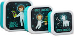 Sass & Belle Πλαστικό Παιδικό Σετ Φαγητού Space Explorer Μ11.5 x Π11.5 x Υ6cm