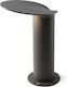 Faro Barcelona Lotus Small Post Outdoor Floor Lamp 18W with Warm White Light IP65 Black