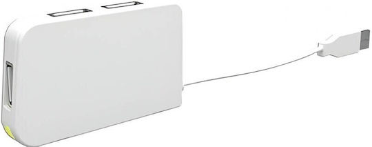 Approx HT4 Hub 4 Ports USB 2.0 with USB-A Connection White