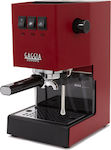 Gaggia New Classic (2019) SB Μηχανή Espresso 1300W Πίεσης 15bar Κόκκινη