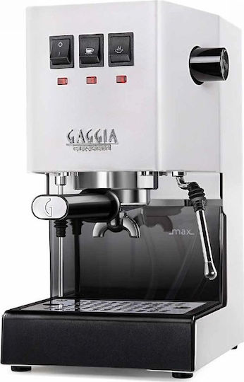 Gaggia New Classic (2019) SB Μηχανή Espresso 1300W Πίεσης 15bar Λευκή
