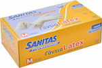 Sanitas Professional Latex Examination Gloves Powdered White 100pcs