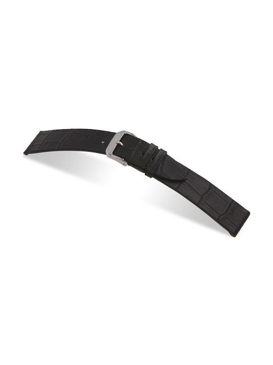 Armband LEATHER RIOS Miami Schwarz 16mm