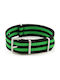 Strap NATO J4 Black/Green 18mm