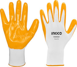 Ingco Safety Glofe Nitrile Yellow