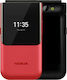Nokia 2720 Flip (512MB/4GB) Dual SIM Κινητό με Κουμπιά Κόκκινο