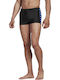 Tapered Men's Swimwear Shorts Black Striped