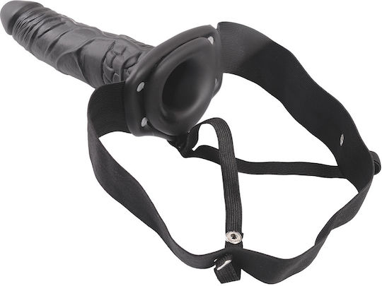 Toyz4lovers Real Rapture Air Feeling Harness with Dildo 20.5cm and Vibration in Black Color