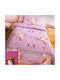 Sunshine Σετ Σεντόνια Μονά Βαμβακερά Princess Lilac 155x260cm 3τμχ