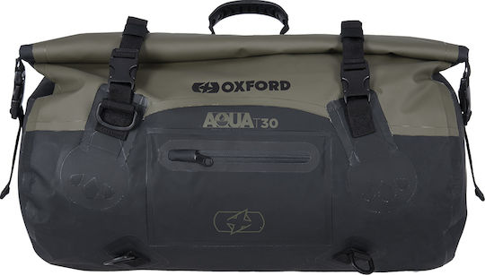 Oxford Aqua T-30 Roll Bag - Khaki/Black Μπαγκαζιέρα Μοτοσυκλέτας 30lt Μαύρη